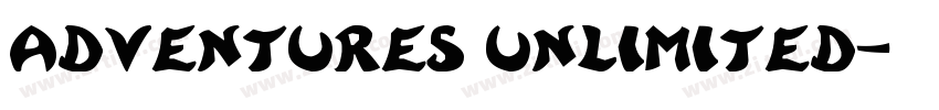 Adventures Unlimited字体转换 Adventures Unlimited字体转换